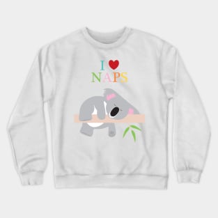 I heart naps koala Crewneck Sweatshirt